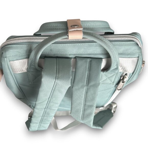 Large BLUE Laptop Backpack - USB Charging Port - Wide Opening - Water Resistant - Picture 6 of 16